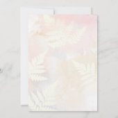 Elegant Herfst Pumpkin Bridal Shower Invitation Kaart (Achterkant)