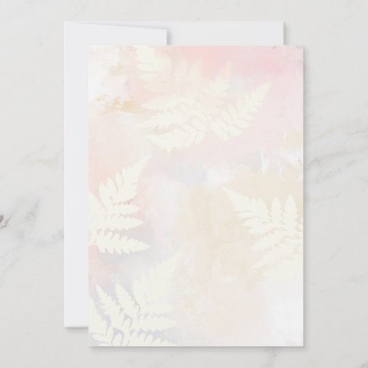 Elegant Herfst Pumpkin Bridal Shower Invitation Kaart (Achterkant)