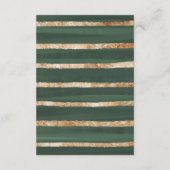 Elegant Herfst Pumpkin Greenery Gold Diaper Raffle Informatiekaartje (Achterkant)