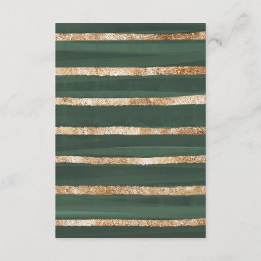 Elegant Herfst Pumpkin Greenery Gold Diaper Raffle Informatiekaartje (Achterkant)