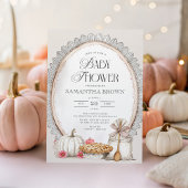 Elegant Herfst rustiek Baby shower Kaart