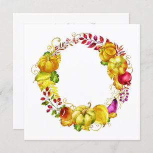 Elegant Herfst Seizoenuitnodiging Kaart