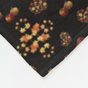 Elegant Herfst teckel patroon: herfstbloei Fleece Deken