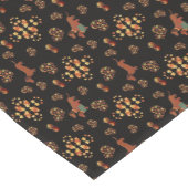 Elegant Herfst teckel patroon: herfstbloei Korte Tafelloper (Hoek)