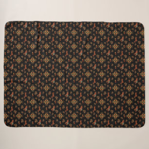 Elegant Herfst teckel patroon: herfstbloei Sherpa Deken