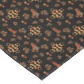 Elegant Herfst teckel patroon: herfstbloei Tafelkleed (Gekanteld)