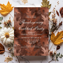 Elegant herfst thanksgiving cocktailparty