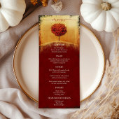 Elegant Herfst Tree Wedding Menu