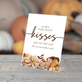 Elegant Herfst Voetstuk Bord Reclamebord Met Voetstuk