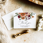 Elegant Herfst Vrijgezellenfeest dank u Kaart