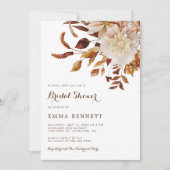 Elegant Herfst Waterverf Botanisch Vrijgezellenfee Kaart (Voorkant)