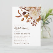 Elegant Herfst Waterverf Botanisch Vrijgezellenfee Kaart (Staand voorkant)