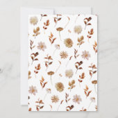 Elegant Herfst Waterverf Botanisch Vrijgezellenfee Kaart (Achterkant)