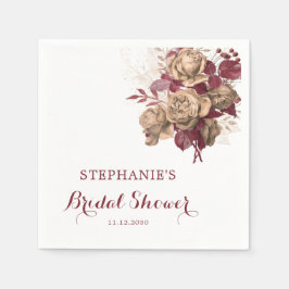 Elegant Herfst Waterverf Botanisch Vrijgezellenfee Servet