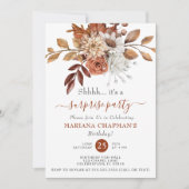 Elegant Herfst Waterverf Floral verrassingspartij Kaart (Voorkant)