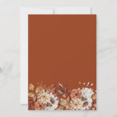 Elegant Herfst Waterverf Floral verrassingspartij Kaart (Achterkant)