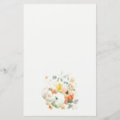 Elegant Herfst Wildflower Pompoen Baby shower Advi (Achterkant)