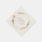 Elegant Herfst Wreath Wedding Napkins Servet (Hoek)