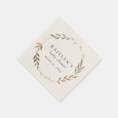 Elegant Herfst Wreator Baby shower Servet (Hoek)
