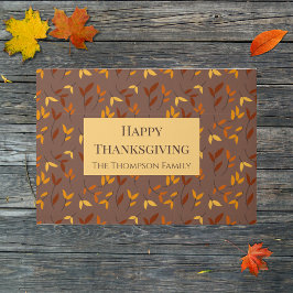 Elegant herfstblad deurmat