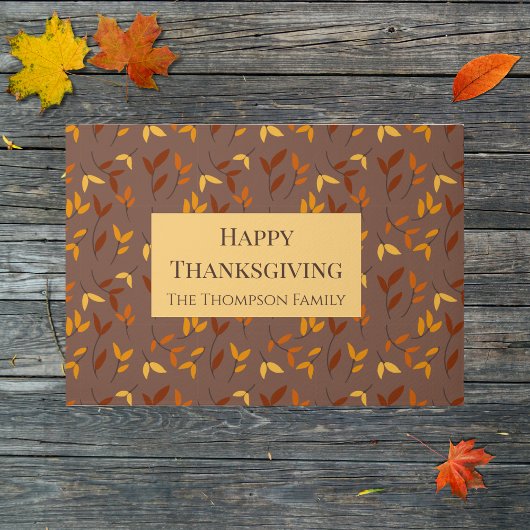 Elegant herfstblad deurmat