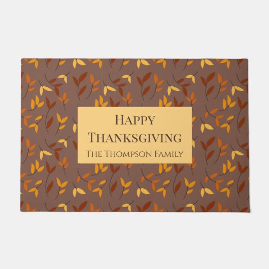 Elegant herfstblad deurmat (Voorkant)