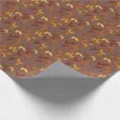 Elegant herfstblad inpakpapier (Hoek)