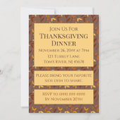 Elegant herfstblad kaart (Voorkant)