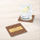 Elegant herfstblad kartonnen onderzetters (Insitu)