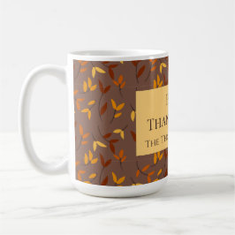 Elegant herfstblad koffiemok