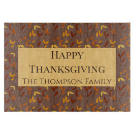 Elegant herfstblad snijplank