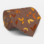 Elegant herfstblad stropdas (Opgerold)