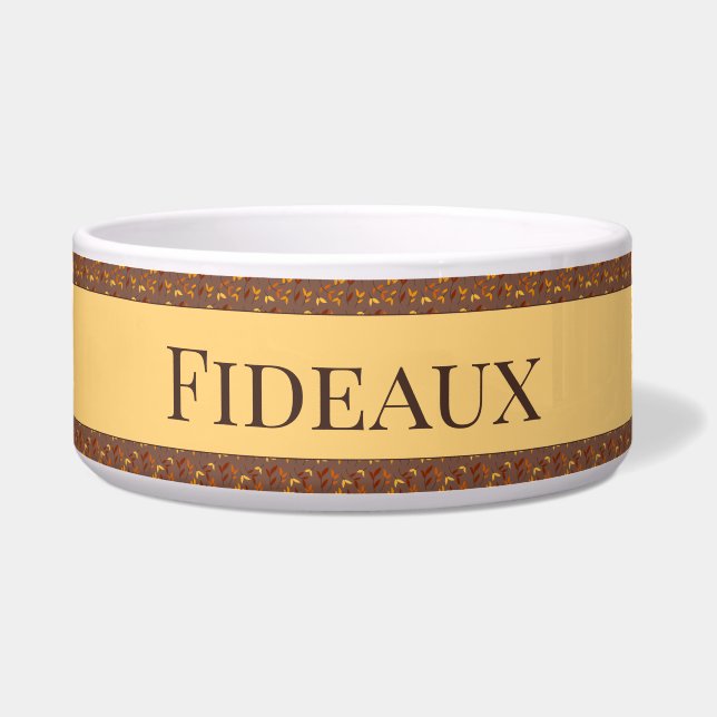 Elegant herfstblad voerbakje (Voorkant)