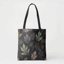 Elegant herfstbladpatroon tote bag