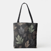 Elegant herfstbladpatroon tote bag (Achterkant)