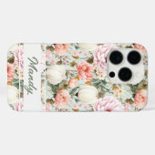 Elegant herfstbloemen herfst patroon Case-Mate iPhone case (Achterkant (horizontaal))