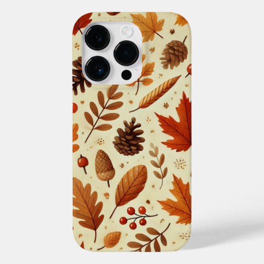 Elegant Herfstpatroon Case-Mate iPhone Case (Achterkant)