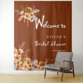 Elegant herfstroest bloemig Vrijgezellenfeest welk Wandkleed (In situ)