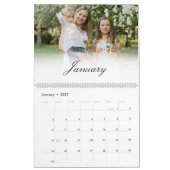 Elegant herinneringen voor aangepaste multi-foto's kalender (Jan 2027)