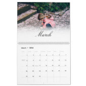 Elegant herinneringen voor aangepaste multi-foto's kalender (Mar 2026)