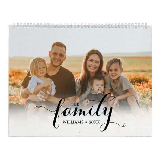 Elegant herinneringen voor aangepaste multi-foto's kalender (Hoes)
