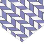 Elegant Herringbone Chevron Pattern Korte Tafelloper (Hoek)