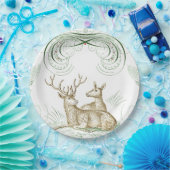 Elegant  hert papieren bordje (Feest)