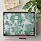 Elegant Herten Fox Green Country Toile Tissuepapier (Geschenk)