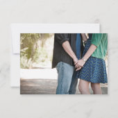 Elegant herten gewei rustiek land opslaan van de d save the date (Achterkant)