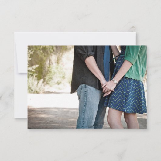 Elegant herten gewei rustiek land opslaan van de d save the date (Achterkant)