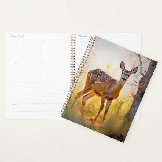 Elegant herten in het bos natuur ontwerp planner (Display)