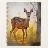 Elegant herten in het bos natuur ontwerp planner (Voorkant)