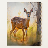 Elegant herten in het bos natuur ontwerp planner (Achterkant)