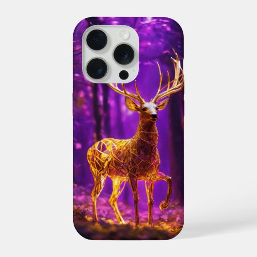 "Elegant hertenontwerp iPhone Hoesje (Achterkant)
